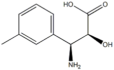 (2S,3S)-3-Amino-2-hydroxy-3-(3-methyl-phenyl)-propanoic acid Struktur