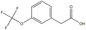 m-Trifluoromethoxyphenylacetic acid Struktur