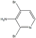 3-Amino-2,4-dibromopyridine Struktur