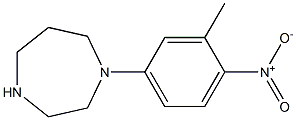 1-(3-Methyl-4-nitrophenyl)homopiperazine Struktur