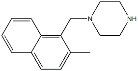 1-[(2-Methyl-1-naphthyl)methyl]piperazine Struktur