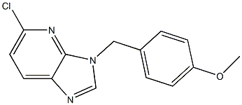 5-chloro-3-(4-methoxybenzyl)-3H-imidazo[4,5-b]pyridine Struktur