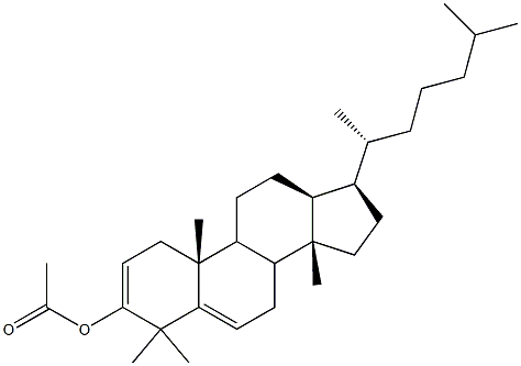 Dammardienyl acetate Struktur