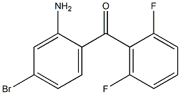 (2-AMINO-4-BROMOPHENYL)(2,6-DIFLUOROPHENYL)METHANONE Struktur