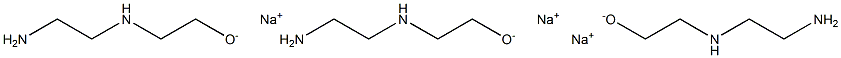 N-(2-HYDROXYETHYL)ETHYLENEDIAMINETRISODIUM SALT Struktur