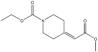 METHYL 2-(1-CARBETHOXY-4-PIPERIDYLIDEN)ACETATE Struktur