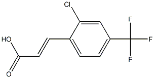 2-CHLORO-4-(TRIFLUOROMETHYL)CINNAMIC ACID Struktur