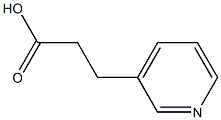 3-(pyridin-3-yl)propanoic acid Struktur