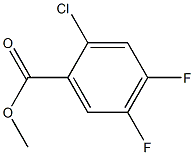 2-CHLORO-4,5-DIFLUOROBENZOIC ACID METHYL ESTER Struktur