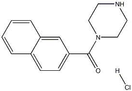 1-(2-NAPHTHOYL)PIPERAZINE HYDROCHLORIDE Struktur