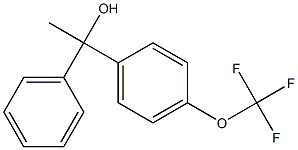 1-phenyl-1-(4-(trifluoromethoxy)phenyl)ethanol Struktur