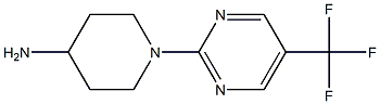 1-[5-(TRIFLUOROMETHYL)PYRIMIDIN-2-YL]PIPERIDIN-4-AMINE Struktur