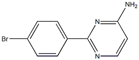 2-(4-BROMOPHENYL)-4-AMINOPYRIMIDINE Struktur