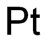 Platinum, 1 wt. % on silica granules, dry Struktur