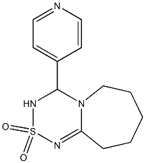 4-pyridin-4-yl-3,4,7,8,9,10-hexahydro-6H-[1,2,4,6]thiatriazino[4,3-a]azepine 2,2-dioxide Struktur