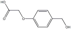 2-[4-(hydroxymethyl)phenoxy]acetic acid Struktur