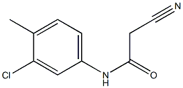 N1-(3-chloro-4-methylphenyl)-2-cyanoacetamide Struktur