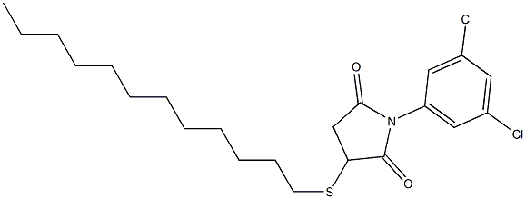 1-(3,5-dichlorophenyl)-3-(dodecylsulfanyl)dihydro-1H-pyrrole-2,5-dione Struktur