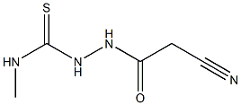 N1-methyl-2-(2-cyanoacetyl)hydrazine-1-carbothioamide Struktur