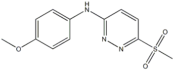 N-(4-methoxyphenyl)-6-(methylsulfonyl)-3-pyridazinamine Struktur