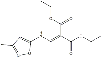 diethyl 2-{[(3-methyl-5-isoxazolyl)amino]methylene}malonate Struktur