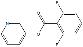 3-pyridyl 2,6-difluorobenzoate Struktur