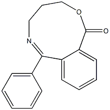 7-phenyl-1,3,4,5-tetrahydro-2,6-benzoxazonin-1-one Struktur