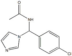 N1-[(4-chlorophenyl)(1H-imidazol-1-yl)methyl]acetamide Struktur