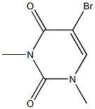 5-bromo-1,3-dimethyl-1,2,3,4-tetrahydropyrimidine-2,4-dione Struktur