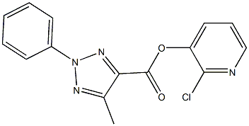 2-chloro-3-pyridyl 5-methyl-2-phenyl-2H-1,2,3-triazole-4-carboxylate Struktur