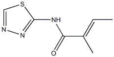 N1-(1,3,4-thiadiazol-2-yl)-2-methylbut-2-enamide Struktur