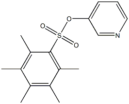 3-pyridyl 2,3,4,5,6-pentamethylbenzene-1-sulfonate Struktur