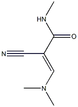 N1-methyl-2-cyano-3-(dimethylamino)acrylamide Struktur