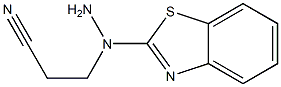 3-[1-(1,3-benzothiazol-2-yl)hydrazino]propanenitrile Struktur