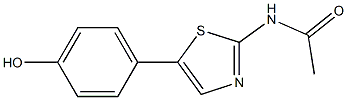 N-[5-(4-hydroxyphenyl)-1,3-thiazol-2-yl]acetamide Struktur