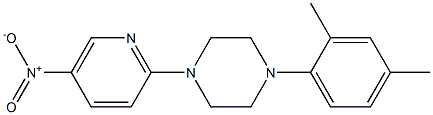 1-(2,4-dimethylphenyl)-4-(5-nitro-2-pyridinyl)piperazine Struktur