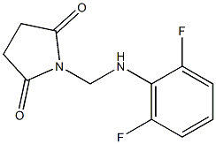 1-[(2,6-difluoroanilino)methyl]pyrrolidine-2,5-dione Struktur