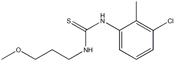 N-(3-chloro-2-methylphenyl)-N'-(3-methoxypropyl)thiourea Struktur