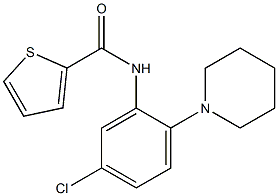 N-(5-chloro-2-piperidinophenyl)-2-thiophenecarboxamide Struktur