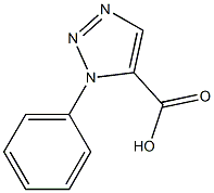 1-phenyl-1H-1,2,3-triazole-5-carboxylic acid Struktur