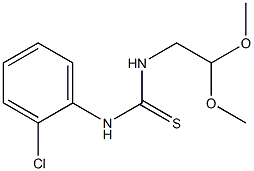 N-(2-chlorophenyl)-N'-(2,2-dimethoxyethyl)thiourea Struktur