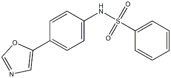 N1-[4-(1,3-oxazol-5-yl)phenyl]benzene-1-sulfonamide Struktur