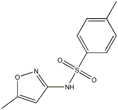 N1-(5-methylisoxazol-3-yl)-4-methylbenzene-1-sulfonamide Struktur