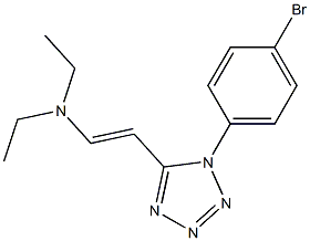 N1,N1-diethyl-2-[1-(4-bromophenyl)-1H-1,2,3,4-tetraazol-5-yl]eth-1-en-1-amine Struktur