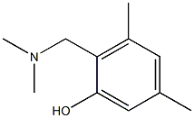 2-[(dimethylamino)methyl]-3,5-dimethylphenol Struktur