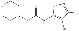 N1-(4-bromo-3-methylisoxazol-5-yl)-2-morpholinoacetamide Struktur