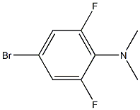 N1,N1-dimethyl-4-bromo-2,6-difluoroaniline Struktur