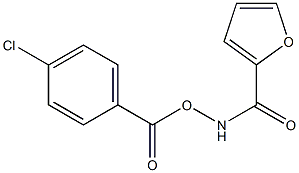 N-[(4-chlorobenzoyl)oxy]-2-furamide Struktur