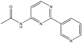 N-[2-(3-pyridinyl)-4-pyrimidinyl]acetamide Struktur