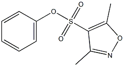 phenyl 3,5-dimethylisoxazole-4-sulfonate Struktur